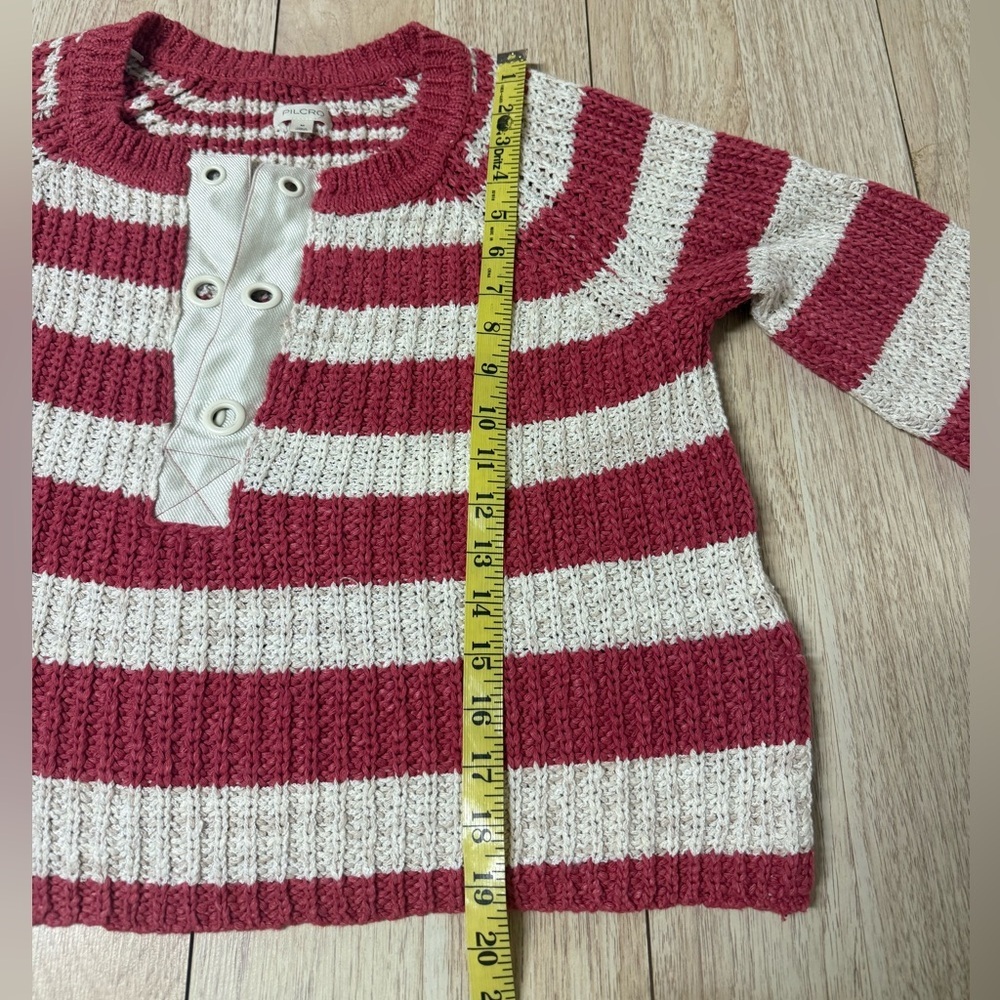 Anthropologie Pilcro Stripe Bell Sleeve Sweater - Picture 8 of 10